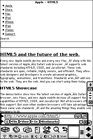 HTML5 on the Newton