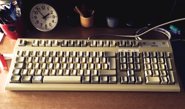 BenQ keyboard on my desk